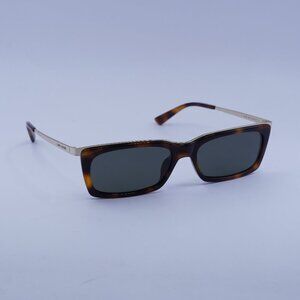 Saint Laurent SL 766 004 Sunglasses Havana/Gold Rectangle Frame, Grey Lenses
